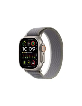 Apple Watch Ultra 2 Gps + Cellular, 49mm Titanium Case With Green/grey Trail Loop - S/m