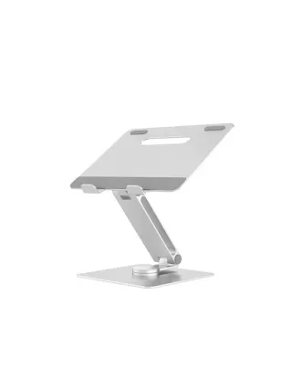 Swivel Rotatable 360 Rotating Laptop Stand For 9.7 -15.6 Inch Laptop And Tablets - Silver