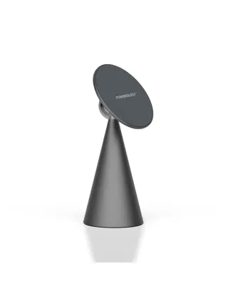 Powerology Desktop Conical Magsafe Phone Holder With 17*n5 Magnets - Dark Grey