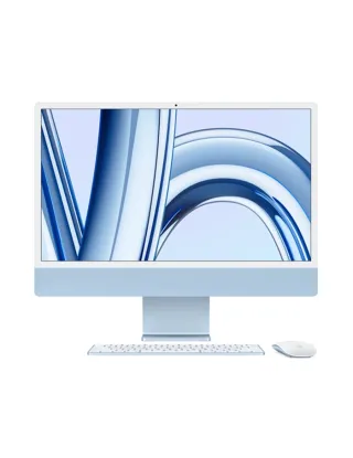 Apple Imac M3 24-inch 4.5k Retina Display With 8‑core Cpu 10‑core Gpu 16gb 2tb Ssd - Blue (Arabic)