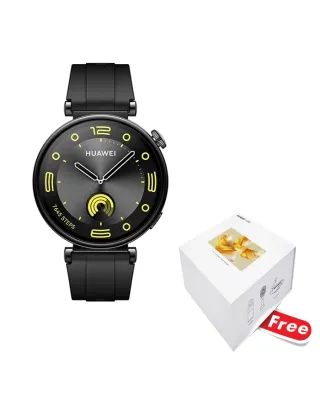 Huawei Watch Gt 4 41mm Fluoroelastomer Strap - Black With Free Huawei-gift