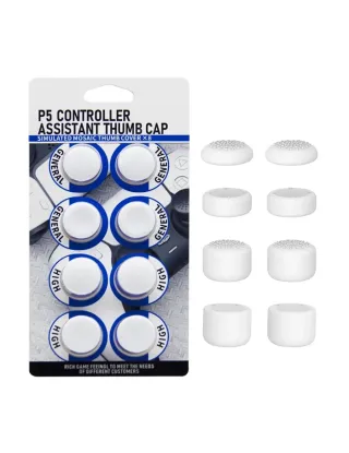 Ps5 Controller Assistant Thumb Cap 8pack - White