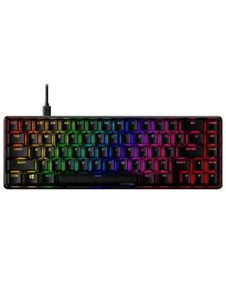 Hyperx Alloy Origins 65, Hx Red Rgb Wired Mechanical Gaming Keyboard (Us Layout) – Black