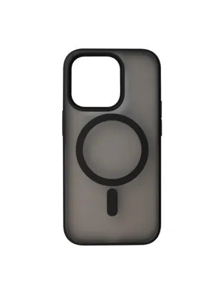 Eltoro Magsafe Rubberized Smoke Case For Iphone 15 Pro Max 6.7-inch - Black