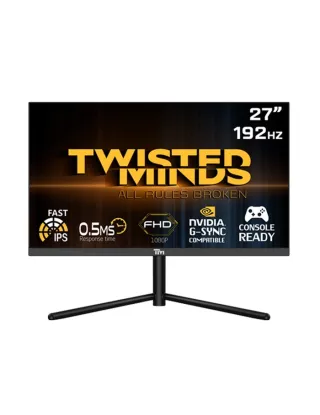Twisted Minds 27-inch Fhd Fast Ips,192hz, 0.5ms, Hdmi 2.1, Hdr Gaming Monitor - Black