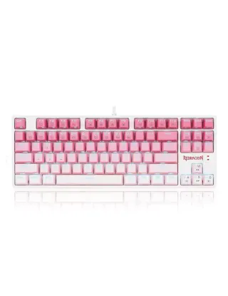 Redragon Cass Wired Mechanical Gaming Keyboard Dust-proof Brown - White