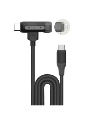 Momax 1-link Flow Duo 2-in-1 Usb-c To Lightning Braided Cable (1.5m) - Black