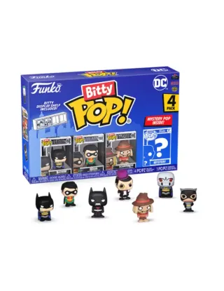 Funko Pop Bitty 4 Pack: Dc Comics- Batman The Animated Series Batman / Robin / Scarecrow / Mystery