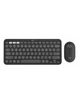Logitech Keyboard & Mouse Pebble 2 Combo - Tonal Graphite (English/arabic)