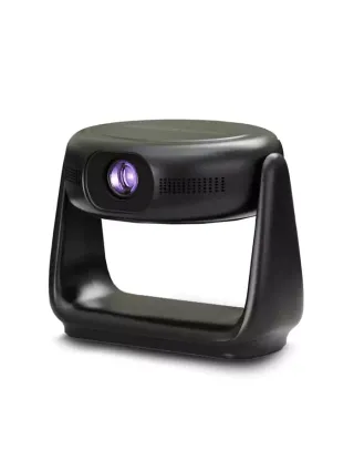 Powerology 300 Ansi Lumens Full Hd Portable Projector With Built-in Battery And Lcd Light