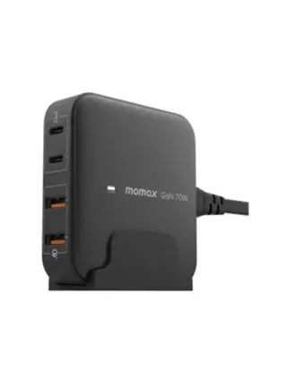Momax One Plug 70w 4-port Desktop Charger (Uk) - Black