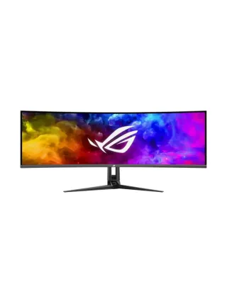 Asus Rog Swift Oled Pg49wcd Gaming Monitor 49-inch (5120x1440) Curved Qd-oled Panel 144 Hz, 0.03 Ms G-sync