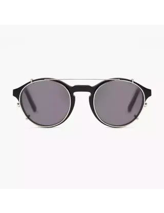 Barner Shoreditch Clip-on Sunglasses - Silver Smoke