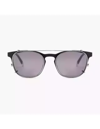 Barner Dalston Clip-on Sunglasses - Silver Smoke