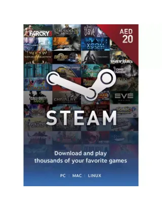 Steam Wallet Gaming Card- 20 Aed (Uae Account)
