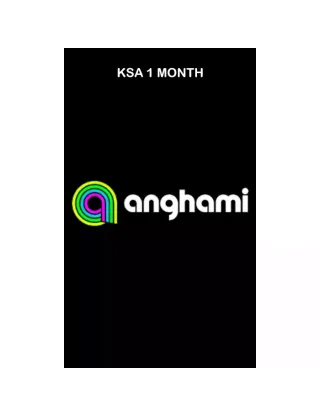 Anghami 1 Month (Ksa) - Instant Delivery
