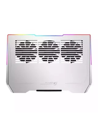 مروحة تبريد الكمبيوتر المحمول PORODO GAMING AL RGB – اللون الأبيض