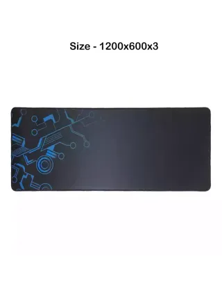 Gaming Mouse Pad - Black/Blue (1200x600x3)