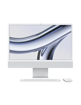 Apple Imac M3 24-inch 4.5k Retina Display With 8‑core Cpu 10‑core Gpu 16gb 512gb Ssd - Silver (Arabic)