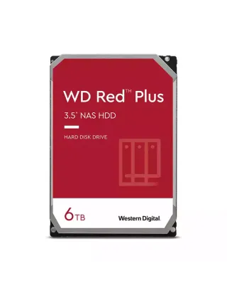 Wd 6tb Red Plus 5400 Rpm Sata Iii 3.5" Internal Nas Hdd