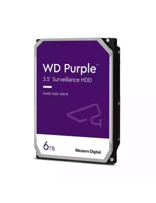 Wd 6tb Purple Sata Iii 3.5" Internal Surveillance Hard Drive