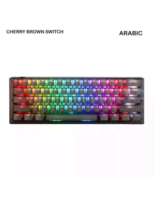 Ducky One 3 Mini Aura Black Hot-swap Rgb Mechanical Keyboard Cherry Brown Switch - English/arabic