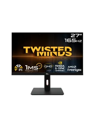 Twisted Minds 27-inch QHD 165Hz 1ms HDMI 2.0, IPS Panel Gaming Monitor