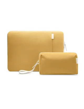 Defender-a23 Jelly Laptop Sleeve Kit For 13-inch Macbook Air M3/m2/m1 - Yellow
