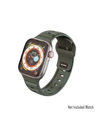 Eltoro Sport Rubber Band For Apple Watch 44/45/49mm - Olive Green