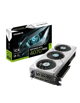 Gigabyte Nvidia Geforce Rtx 4070 Super Eagle Oc Ice 12gb Gddr6x Graphics Card - White