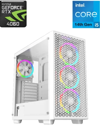 Xigmatek Gaming Gpro Intel Core I5-14th Gen Rtx 4060 Gaming Pc - White