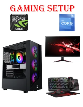 Xigamatek Duke Intel Core I5-12th Gen Gaming Pc With Monitor And Gaming Kit Bundle Offer