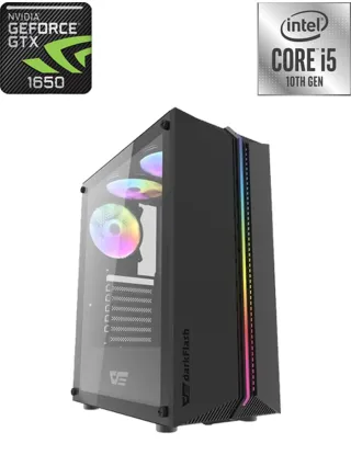 Darkflash Intel Core I5-10th Gen Gtx 1650 Gaming Pc