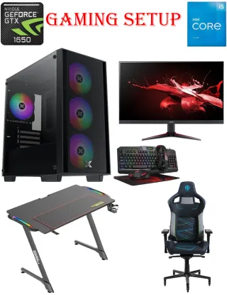 Xigmatek Nyx Intel Core I5-11th Gen Gaming Pc With Monitor / Table / Chair / Gaming Kit Bundle Offer