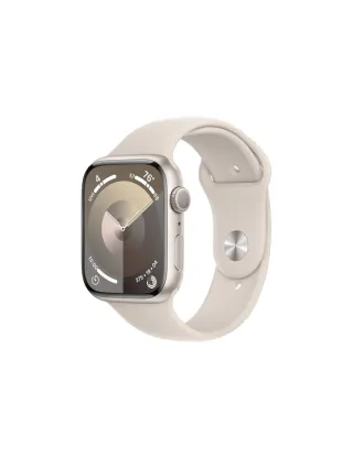 Apple Watch Series 9 Gps 41mm Starlight Aluminium Case With Starlight Sport Band - M/l