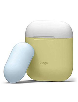 Elago Duo Case for Airpods - Body-Yellow / Top-White,Pastel