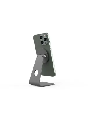 Powerology Desktop Acute Magsafe Phone Stand With 17*n5 Magnets - Dark Grey