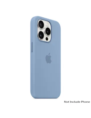 Apple Iphone 15 Pro 6.1 Inch Silicone Case With Magsafe - Winter Blue