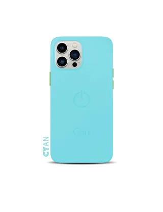 Goui Magnetic Cover For Iphone 15 Pro 6.1 Inch - Cyan Blue