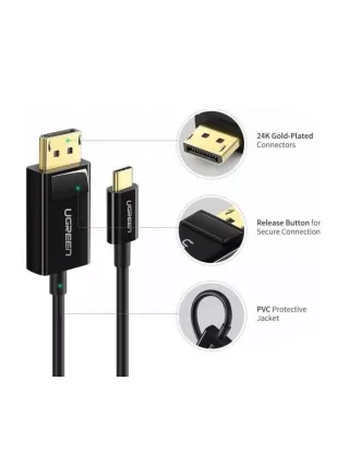 Ugreen Usb Type C To Dp Cable 1.5m - Black