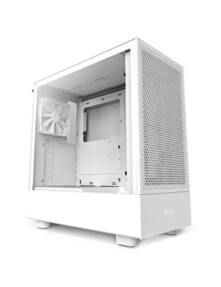 NZXT H5 Flow Edition ATX Mid Tower Case - White CC-H51FW-01