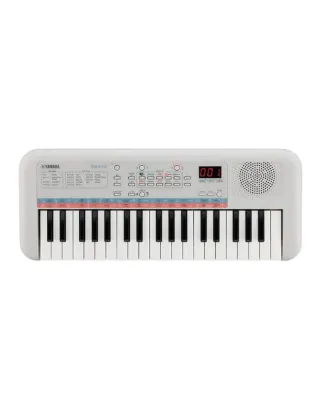 لوحة مفاتيح موسيقية رقمية صغيرة من ياماها 37 مفتاحًا اللون الأبيض