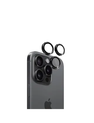 Eltoro Individual Ar Metal Rings Camera Lens Protector For Iphone 15 Pro/15 Pro Max - Black