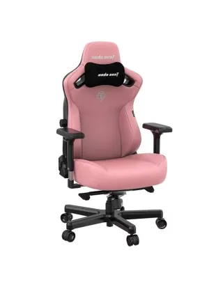 كرسي الألعاب ANDASEAT KAISER 3 SERIES PREMIUM المريح مقاس XL (موسع) اللون الوردي كريمي