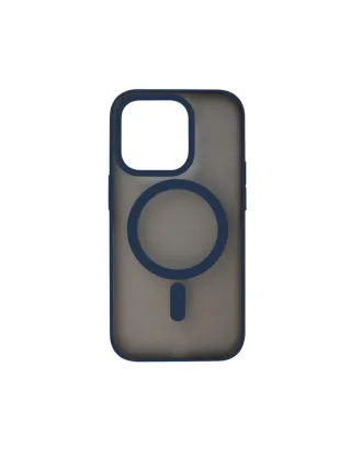 Eltoro Magsafe Rubberized Smoke Case For Iphone 15 Pro  6.1-inch - Navy Blue