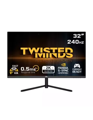 Twisted Minds 32 Qhd Va, 240hz, 0.5ms , Hdr, Hdmi 2.1 Gaming Monitor - Black