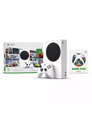Xbox Series S – Starter Bundle 512GB SSD with Game Pass Ultimate 3 Month Digital Gaming Console