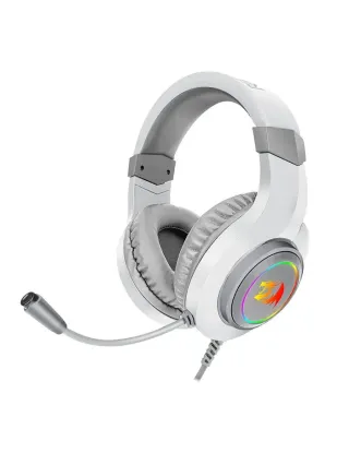 Redragon H260W HYLAS RGB Wired Gaming Headset  - White