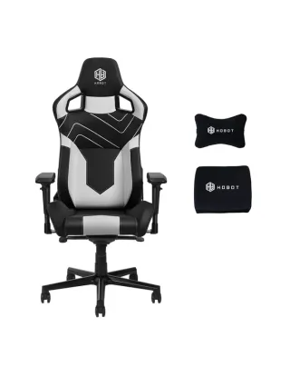 HOBOT Goldeneye Gaming Chair -  Black - White Accents