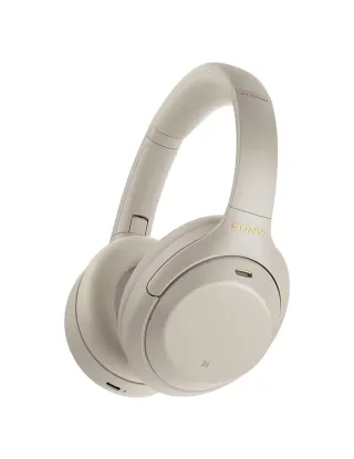 Sony Wireless Noise Canceling Overhead Headphones with Mic for Phone-Call and Alexa Voice Control - Silver